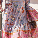 Trendy Floral Chiffon Cake Dress