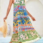 Women's Halter Neck Floral Print Vacation Dress