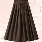 High Waist Pleated Skirt
