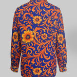 Long Sleeves Buttoned Flower Print Lapel Blouses&Shirts Tops