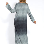Gray gradient dress