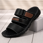 Leather Comfort Slides