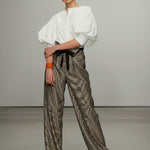 Puff Sleeves Buttoned Solid Color Blouses&Shirts Tops