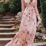 Temperament commuting loose chest wrap dress