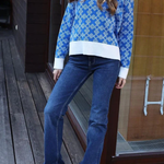 Chic on-trend Jacquard Sweater