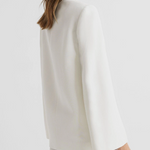 Cape Loose Solid Color Split-Joint V-Neck Blazer