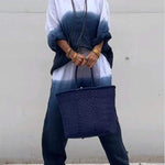 Women's Cotton and Linen Gradient Two-piece Set