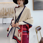 Personality Warm Cartoon Print Shawl&Scarf