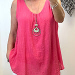 Penelope Necklace Lined Vest Top