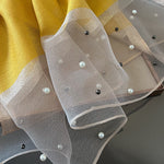 Sun-Protection Beaded See-Through Shawl&Scarf