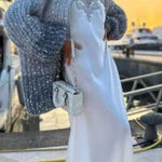 Casual Sequined V-neck Sweater