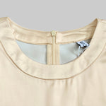 A-Line Long Sleeves Elasticity Gradient Pockets Round-Neck Maxi Dresses