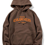 California Letter Print Hoodie