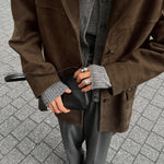 Nubuck Vintage Lapel Loose Suede Jacket