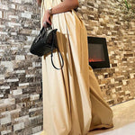 Loose Sleeveless Belted Pleated Pockets Solid Color Tube Jumpsuits