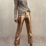 Keep It Shine Sequin Long Sleeve Shift Blouse