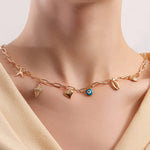 Spiral Shell Seastar Necklace