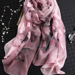 Original Floral Sun-Protection Silk Scarf