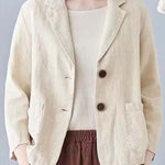 Versatile Long Sleeved Casual Loose Suit Jacket