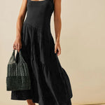FEMININE FRILLS SMOCKED MAXI DRESS