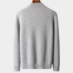 PURE EXTRA-FINE MERINO WOOL RIBBED CARDIGAN