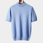 PREMIUM CASHMERE MOCK NECK T-SHIRT