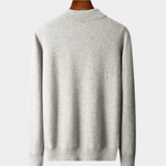 PURE EXTRA-FINE MERINO WOOL HALF ZIP POLO