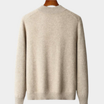 PURE EXTRA-FINE MERINO WOOL ZIPPER CARDIGAN