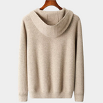 PURE EXTRA-FINE MERINO WOOL ZIPPER HOODIE