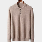 PURE EXTRA-FINE MERINO WOOL CLASSIC SWEATER POLO