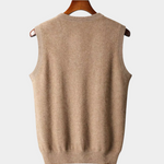 PURE EXTRA-FINE MERINO WOOL V-NECK VEST