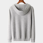 PURE EXTRA-FINE MERINO WOOL ZIPPER HOODIE