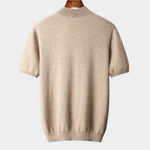 PREMIUM CASHMERE MOCK NECK T-SHIRT