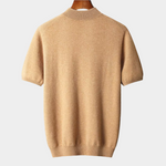PREMIUM CASHMERE MOCK NECK T-SHIRT