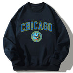 Chicagp Print Relaxed Sweatshirt