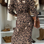 DRESS 100% VISCOSE TRINNITY CARAMEL