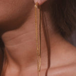 Simple Casual Tasseled Solid Color Earrings