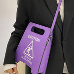 Original Stylish Letter Print PU Shoulder Bag