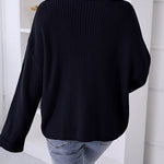Pocket Oversized Knitted Pullover Sweater