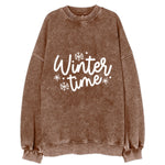 Winter Wonderland Winter Time Vintage Sweatshirt