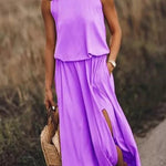 Giselle Loose Fit Slit Maxi Dress