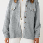 Lugogne Relaxed Lapel Oversized Long Sleeve Shirt