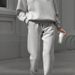 Casual Sweatshirt and Trousers Two-piece Suit