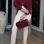 Slit Flare Slim Fit Pants