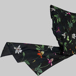 Long Sleeves Loose Asymmetric Flower Print Split-Joint Lapel Blouses&Shirts Tops