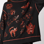 Halloween Graffiti Sequined Loose Casual Sweatshirt