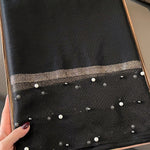 Sun-Protection Beaded See-Through Shawl&Scarf