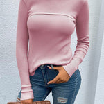 Turtleneck Bodycon Long Sleeves Knit Sweater