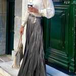 Solid Color Lapel Long Sleeve Loose Casual Shirt