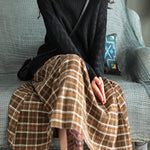 Artistic Retro Plaid A-Line Skirt